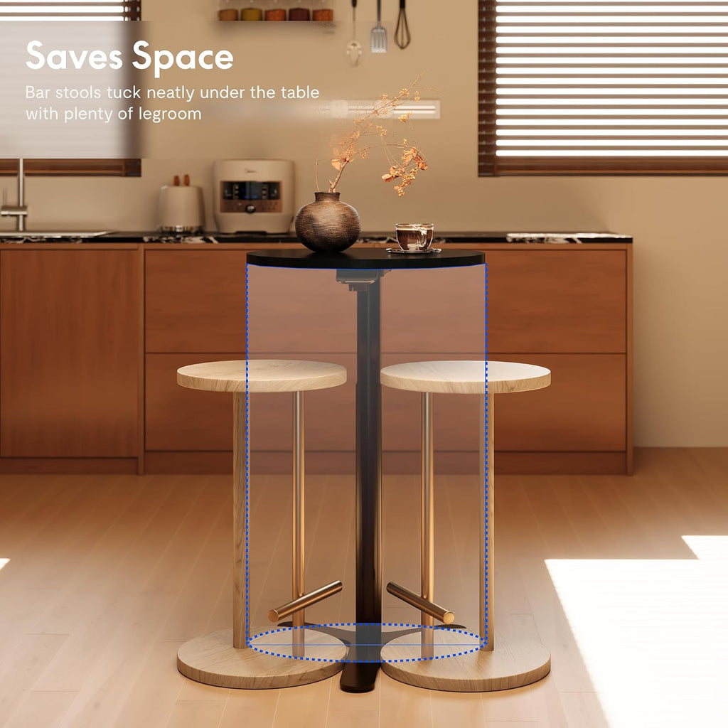 FLEXISPOT Gas Spring Lift Sit-to-Stand Table,20" Round Bar Table
