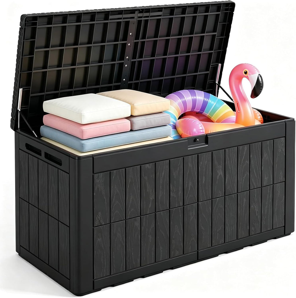 Quictent 100 Gallon Heavy Duty Resin Deck Box