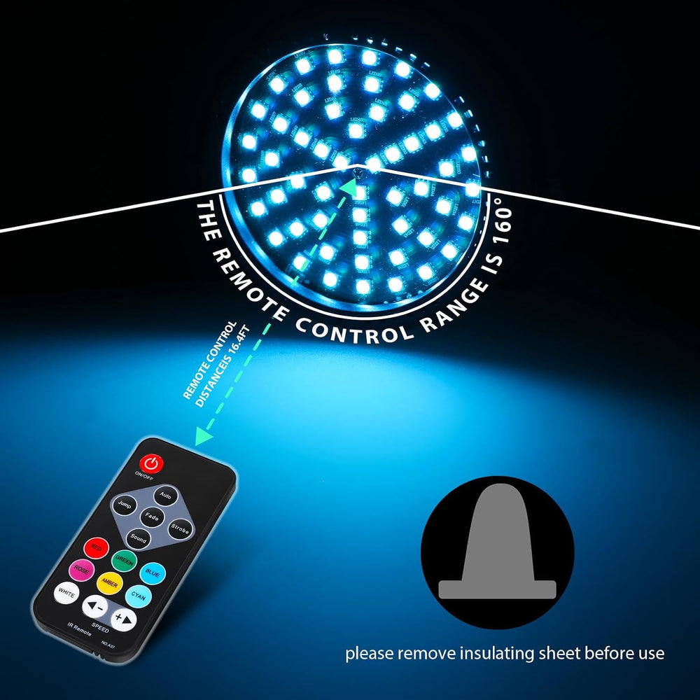 Telbum Rechargeable Strobe Lights for Parties Wireless LED Halloween Strobe L...