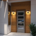 Modern Outdoor LED Wall Light 350° Rotatable, Black, 1 Pack