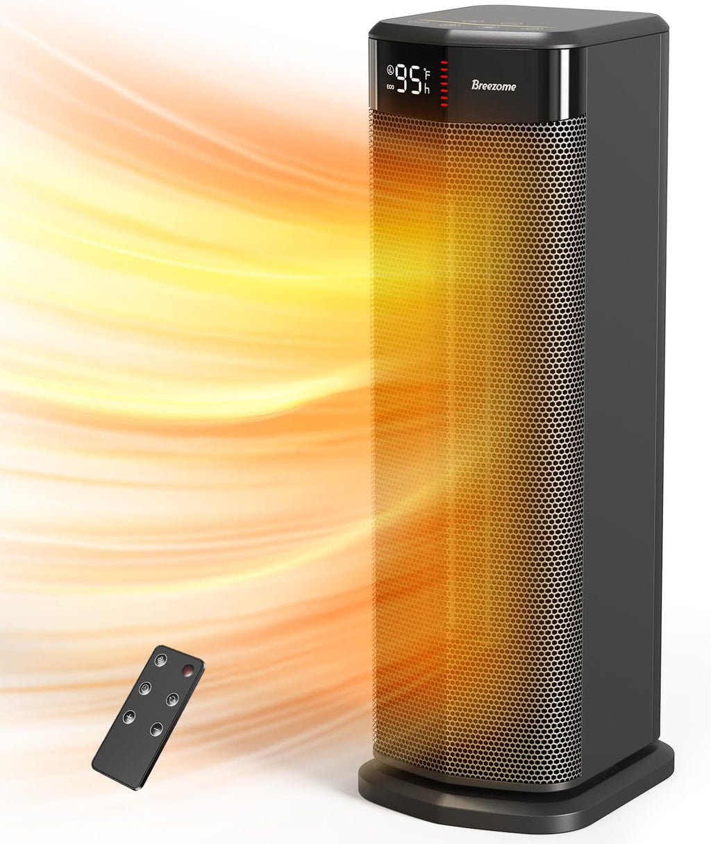 BREEZOME Space Heater for Indoor Use, 1500W PTC Ceramic Electric Heaters