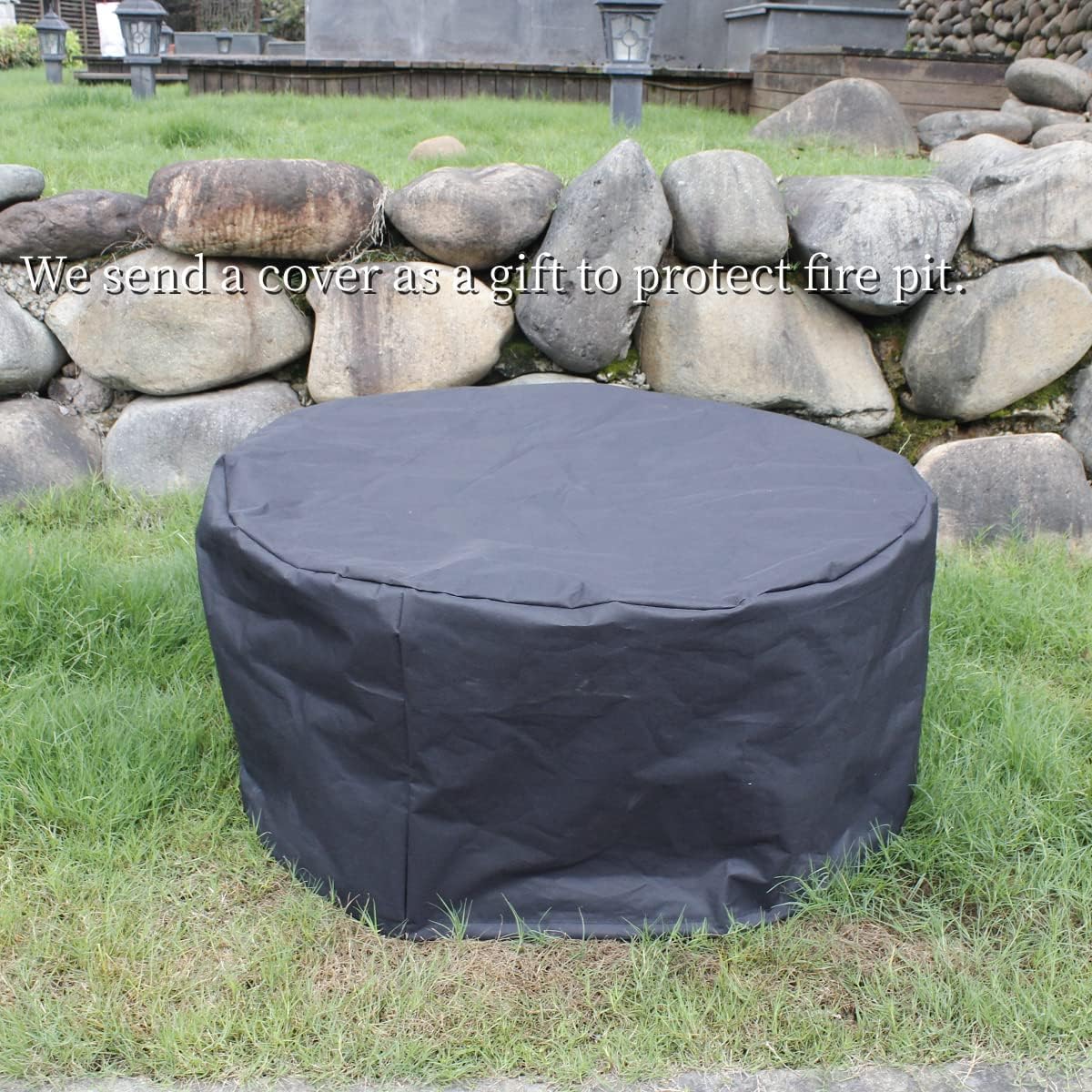 OutVue 36 Inch Fire Pit with 2 Grills,Wood Burning Fire Pits for Outside