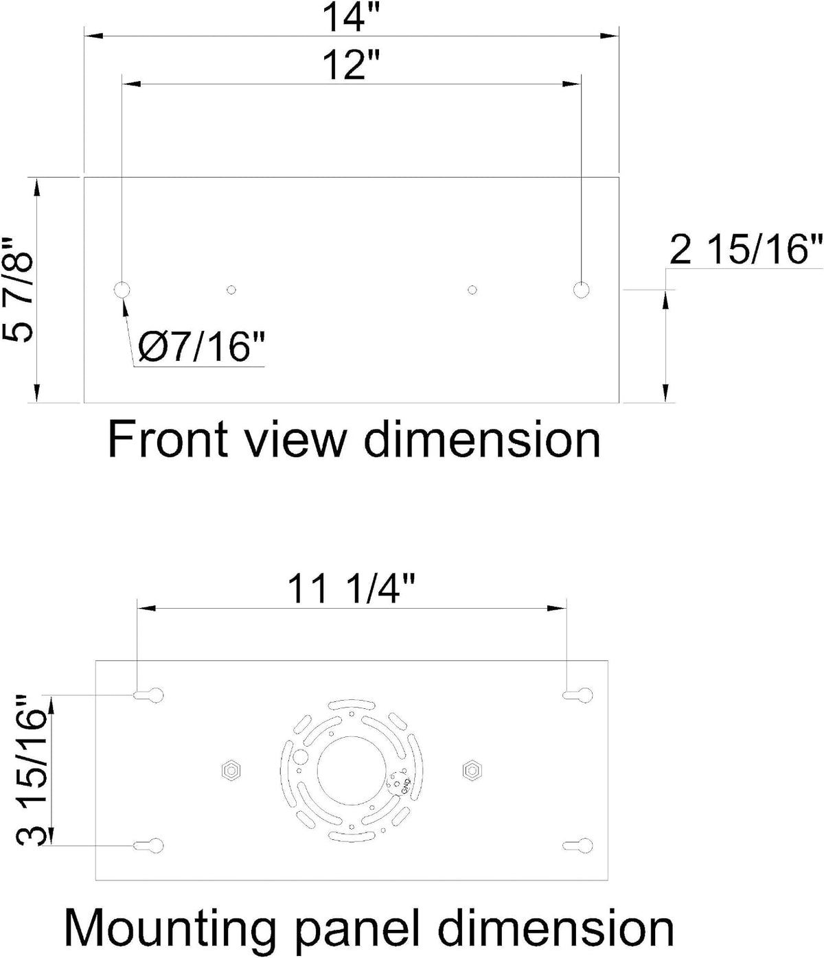 two pendant light linear canopy accessory light kit showing dimensions