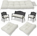 Yddsky 3Pcs Wicker Chair Cushion Sets for Patio Furniture,White,47*19*4''