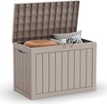 EasyUp 50 Gallon Outdoor Storage Box Waterproof Lockable Deck Boxes