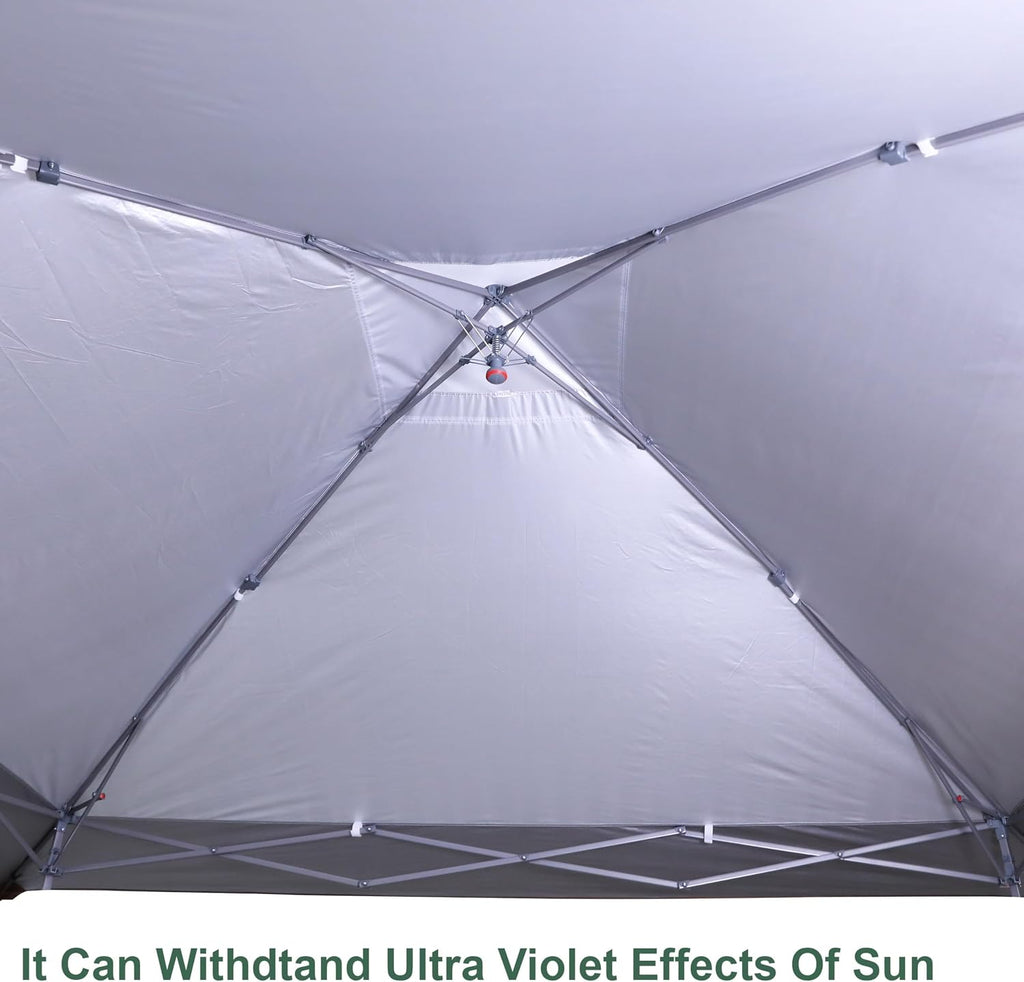 Khaki Darkgray 13x13FT Replacement Canopy Cover with Air Vent