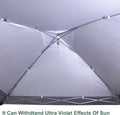 Khaki Darkgray 13x13FT Replacement Canopy Cover with Air Vent