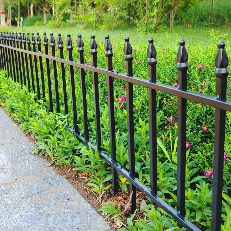 Thealyn 18" H x 22" W Decorative Metal Garden Border Fence, 10 Panels, 18Ft