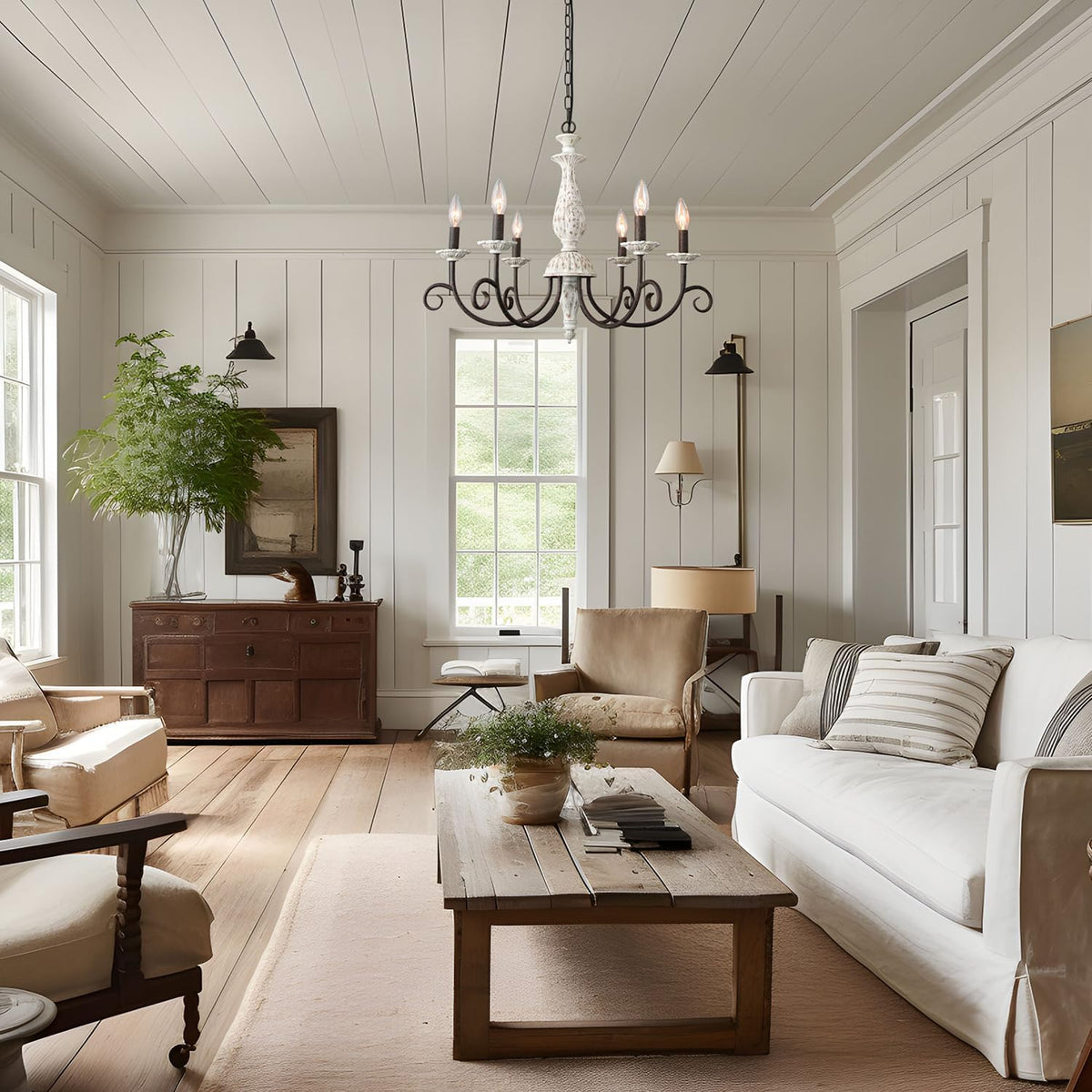 Rustic French Country Chandelier for Dining Room