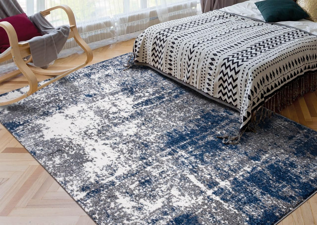 Keen Home Design Abstract Non-Shedding Area Rug, Soft Thick Pile, 4x6