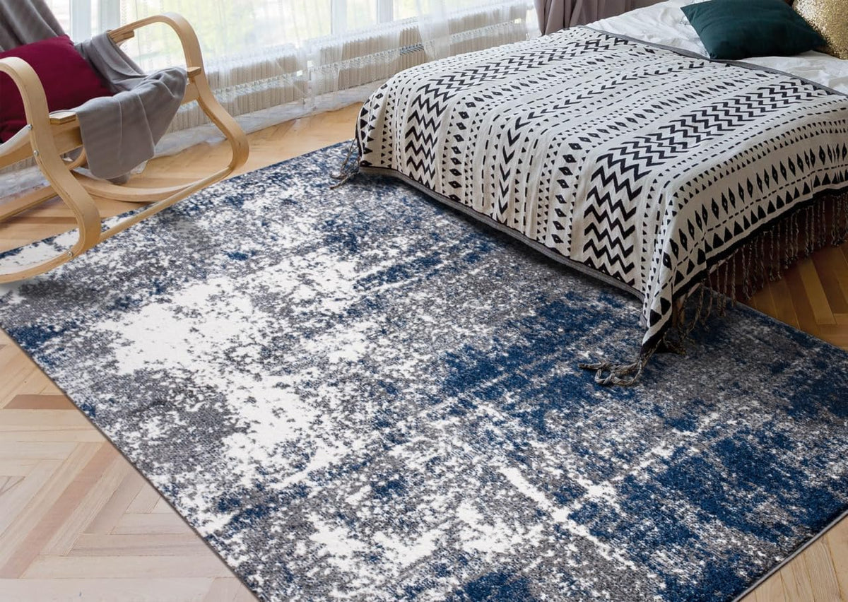Keen Home Design Abstract Non-Shedding Area Rug, Soft Thick Pile, 4x6