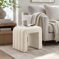 Vanity Stool Chair Teddy Velvet Ottoman Footrest Sofa Bench Extra Seat