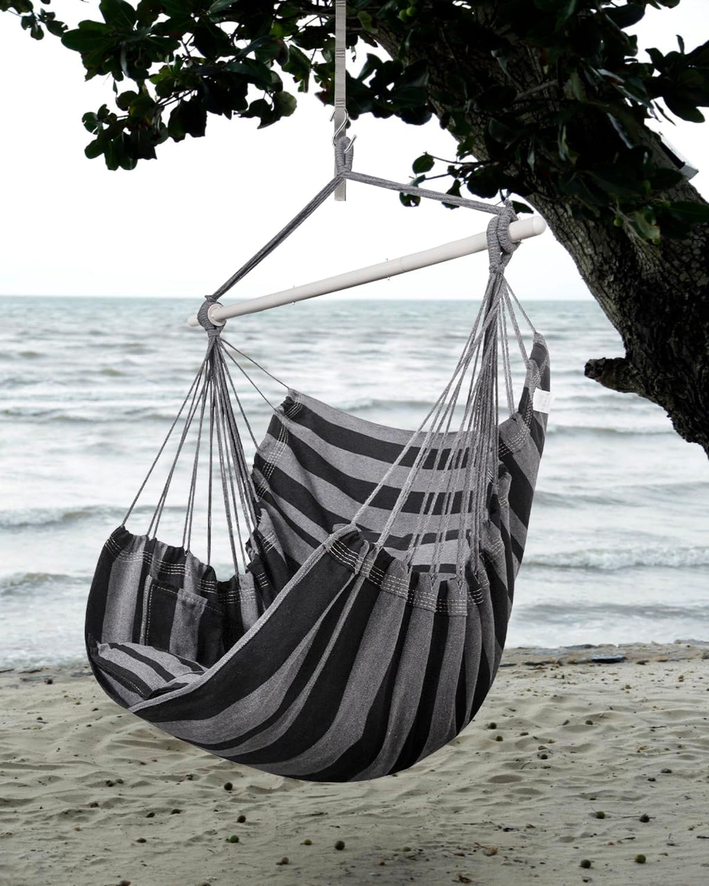 lulladle hammock chair hanging rope swing - hammock showing dimensions