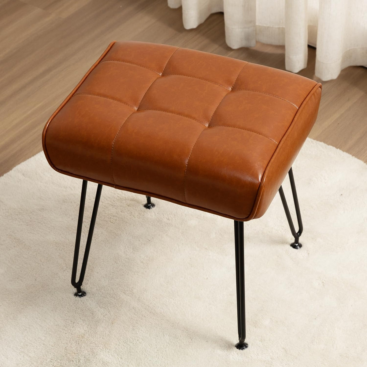 EBENCHICO PU Leather Vanity Stools, Vanity Stool Chairs for Makeup