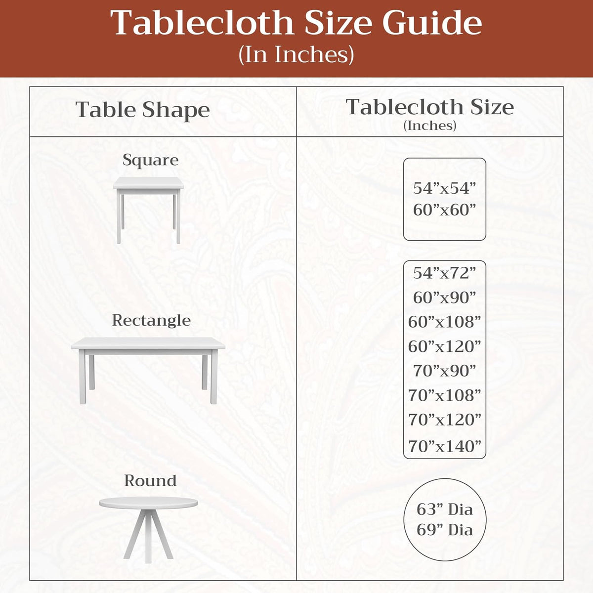 Maison d' Hermine Table Cloth Square Table Reusable 100% Cotton 54"x54"