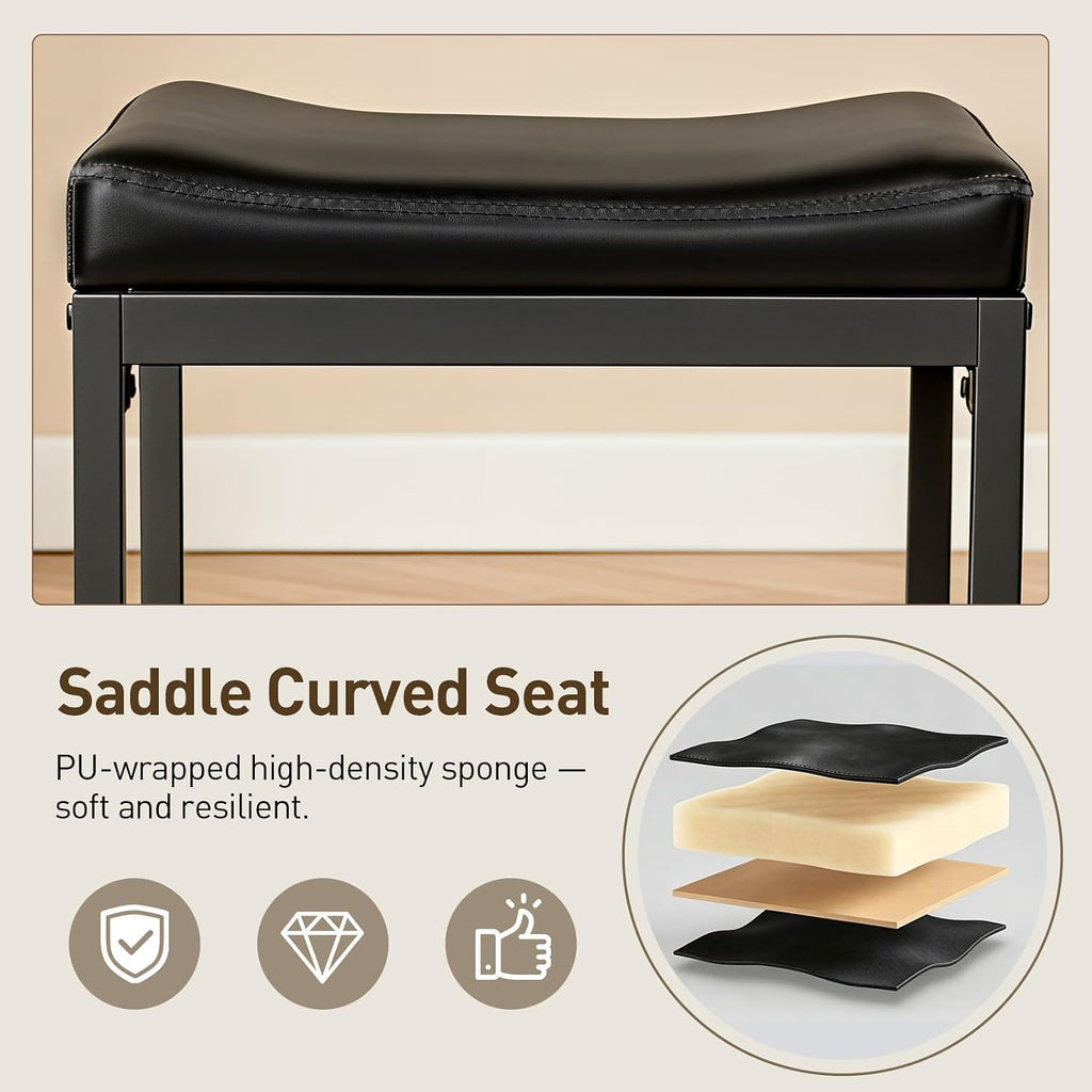 RALGEND Bar Stools Set of 2, Counter Height Stools, Kitchen Stools