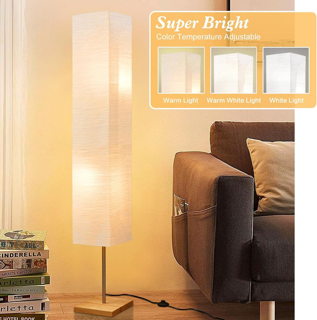 Floor Lamp for Living Room, Standing Lamp for Bedroom Column Tall Lamp