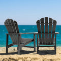 Oversized Stackable Adirondack Chair, HDPE All-Weather Fire Pit Chair