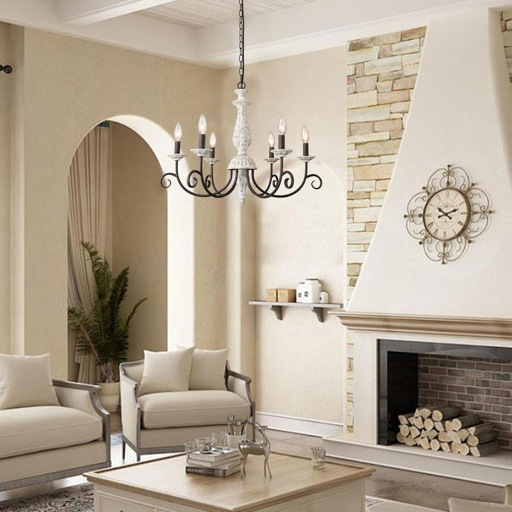 Rustic French Country Chandelier for Dining Room