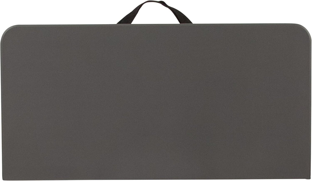 Flash Furniture 2.83-Foot Bi-Fold Dark Gray Plastic Folding Table