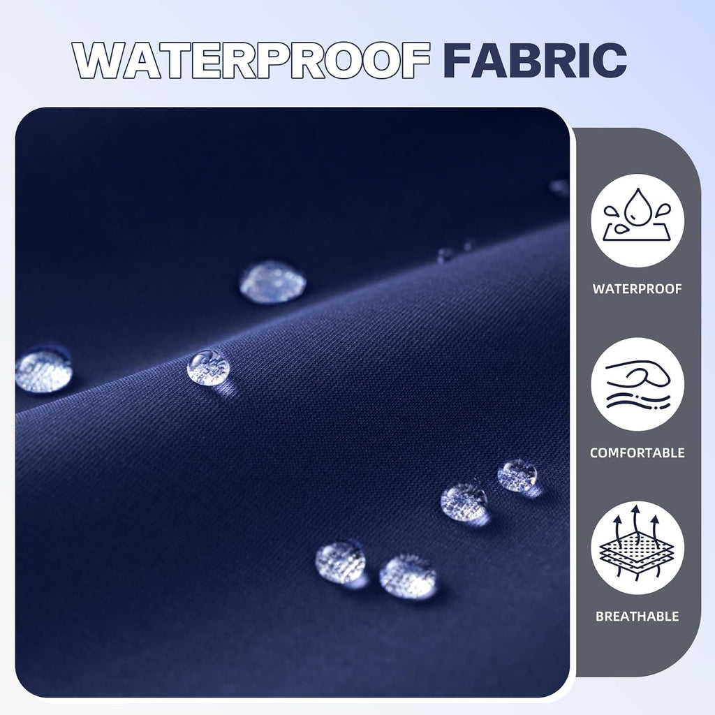 Outdoor Lounge Cushion Waterproof with Ties Wine Red