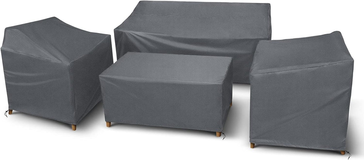 STARTWO Outdoor Furniture Cover Waterproof 4 Piece Set, Grey, Regular