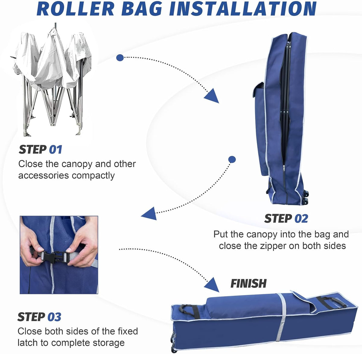 Canopy Bag Replacement,62in Wheeled Tent Storage Bags for 10x10 Canopy Tent