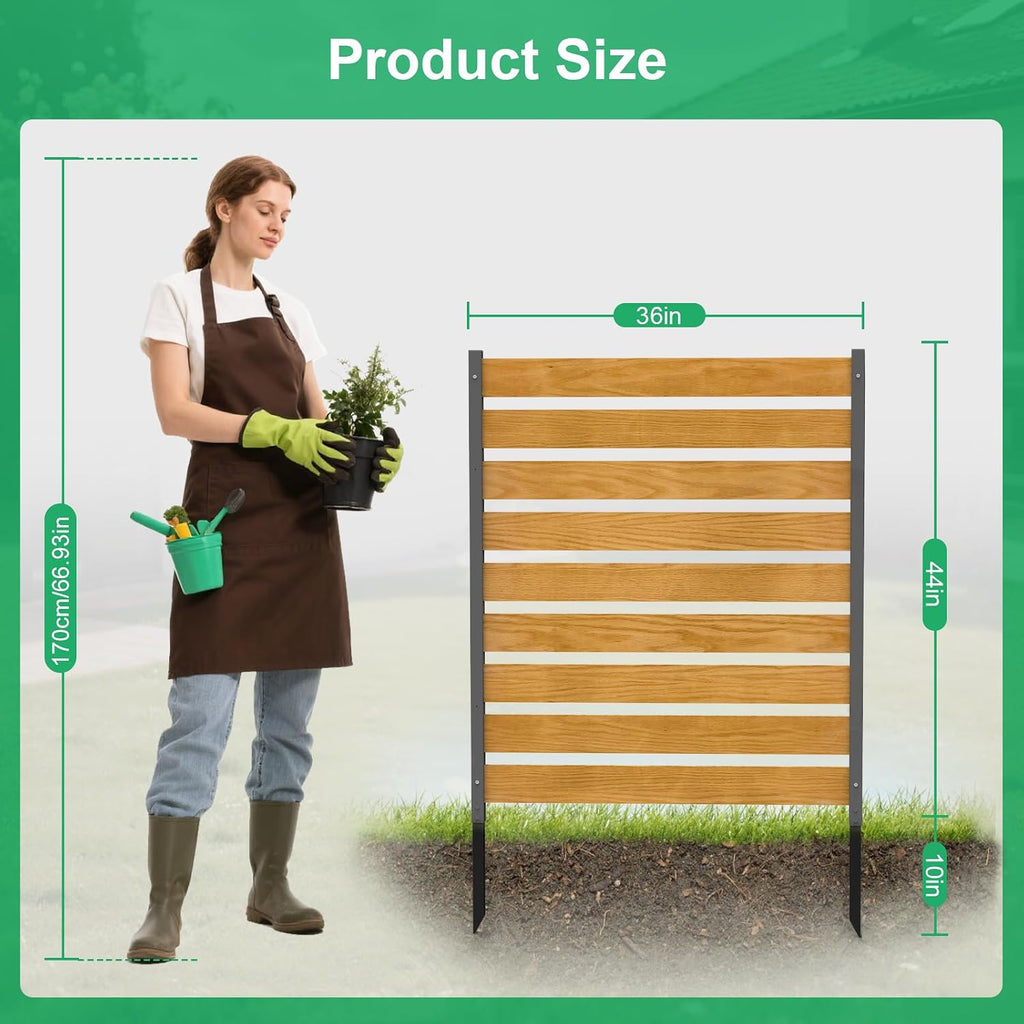 DoCred Air Conditioner Fence, 36" W x 44" H Privacy Screens Fence Panels