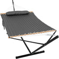 GAFETE 2 Person Hammock with Stand for Outside, Heavy Duty Steel Stand