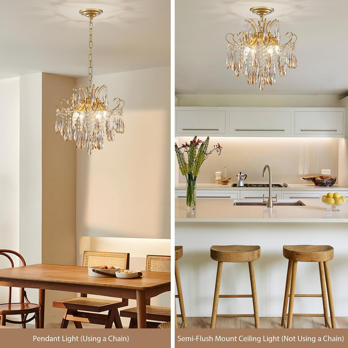 gold crystal chandeliers for dining room 4-light modern on a desk or shelf