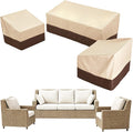 Loriano 3-Piece Patio Furniture Covers for Outdoor Seating – 600D Heavy-Duty Waterproof, Fits 79"W Sofa & 2 Armchairs, All-Weather Windproof Protection for Deck Backyard