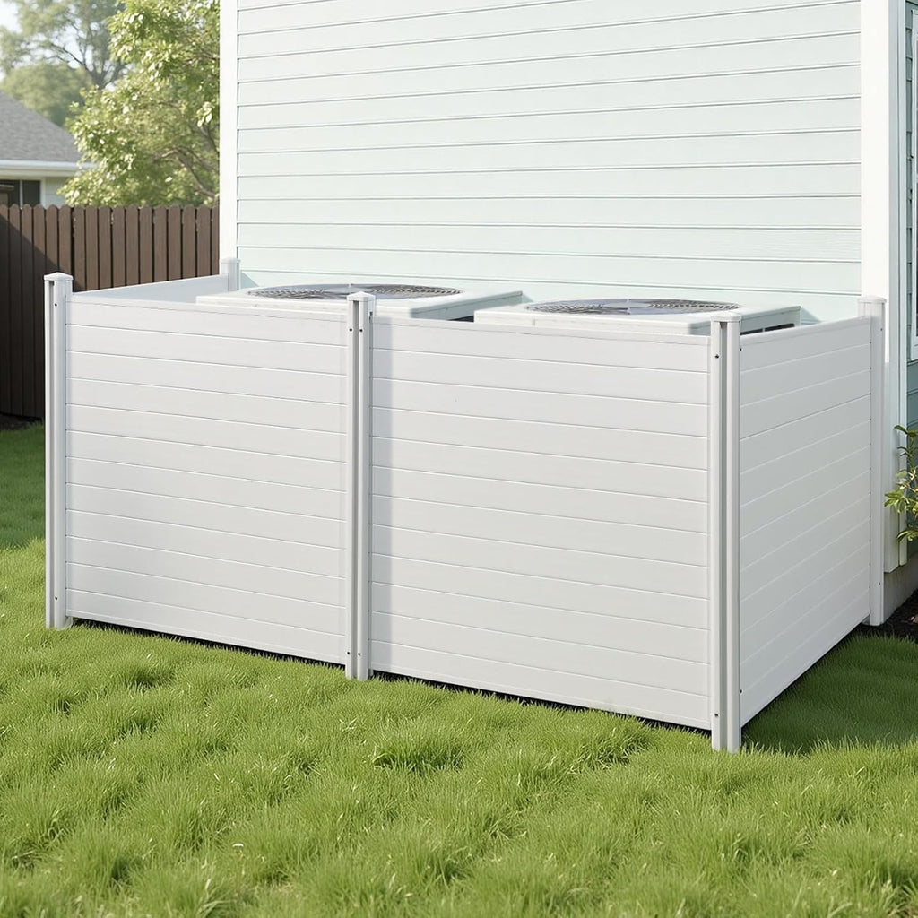 VEVOR Outdoor Privacy Screens 50" W x 50" H 4-Panel Air Conditioner Fence