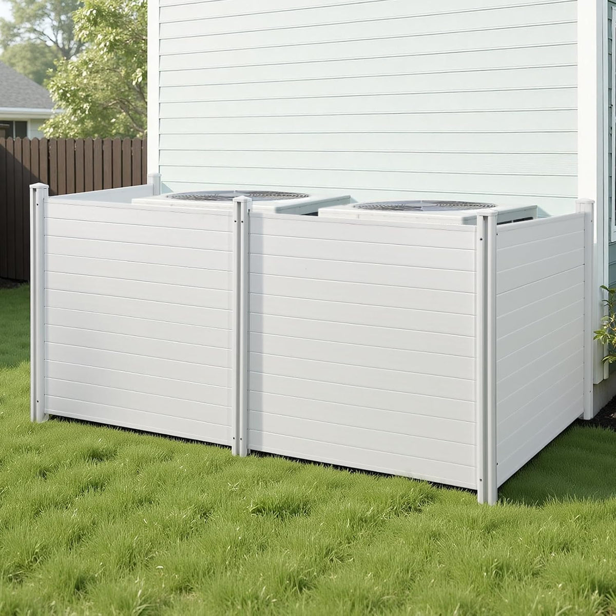 VEVOR Outdoor Privacy Screens 50" W x 50" H 4-Panel Air Conditioner Fence