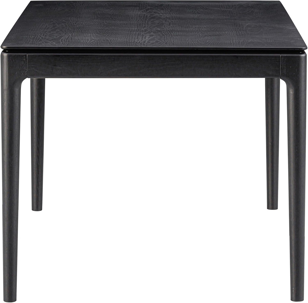 Mingle 55 Inch Modern Rectangular Dining Table, Seats 4-6, Burnt Black