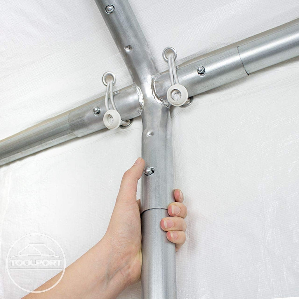 TOOLPORT 16x33 ft Canopy Party Tent, White