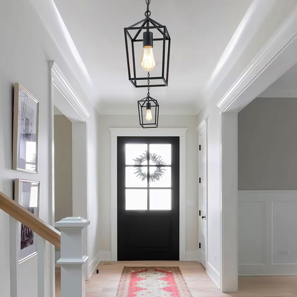Sheetea 2 Pack Pendant Lights Kitchen Island, Modern Black Light Fixtures