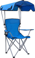 REDCAMP Portable Folding Camping Chairs with Canopy, Blue