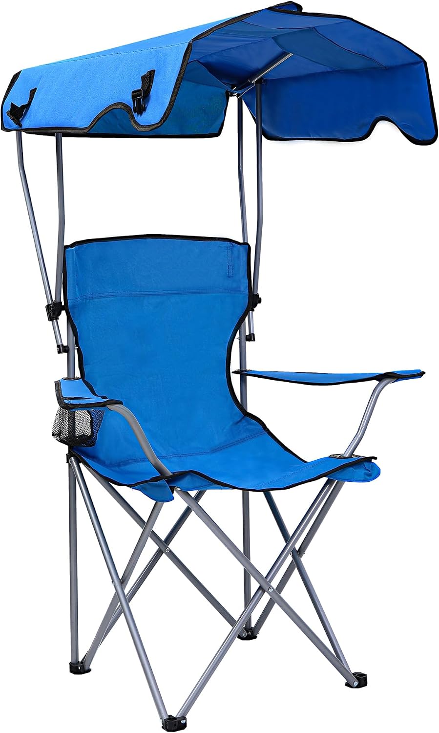 REDCAMP Portable Folding Camping Chairs with Canopy, Blue