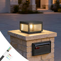 MVBT Outdoor Post Lights Hard Wired, 9.8" Glass AC100-240V Column Light