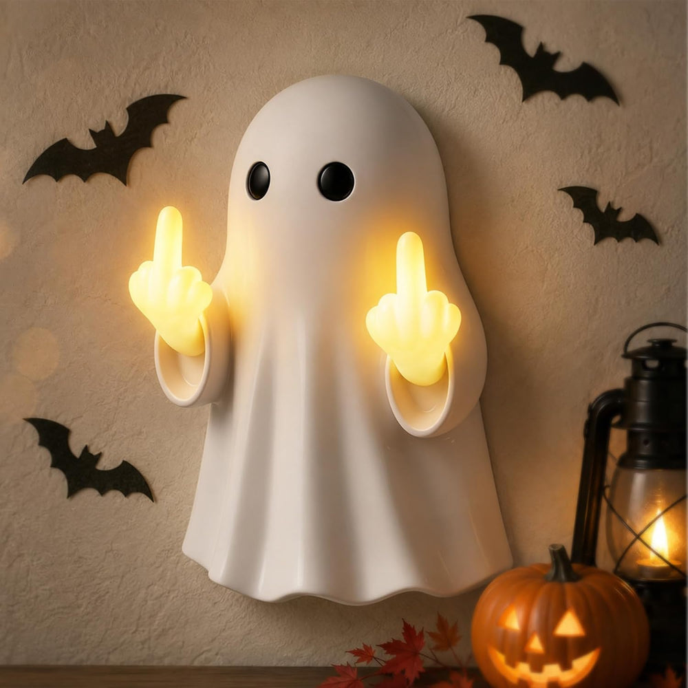 Halloween Ghost Light Glow Cute Finger Ghost Statue
