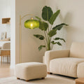 Modern Floor Lamp for Living Room, Mid Century Standing Lamp Green Shade
