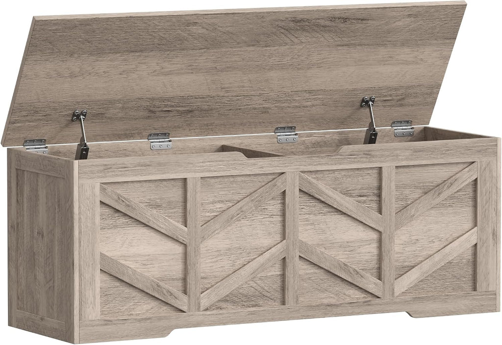 Extra Large Storage Chest, Storage Bench with 2 Safety Hinges