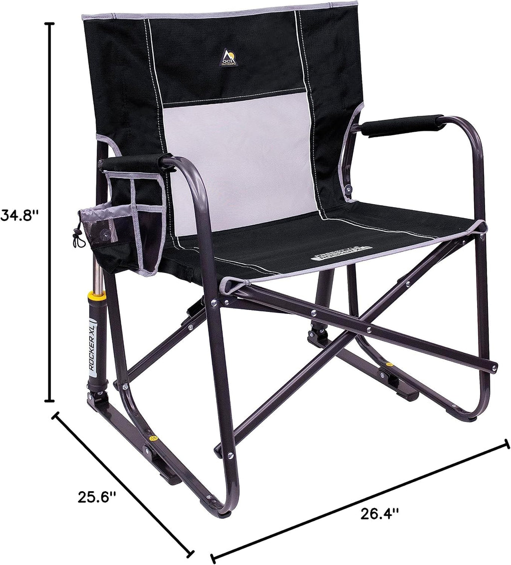 GCI Outdoor Freestyle Rocker XL Camping Chair - Black