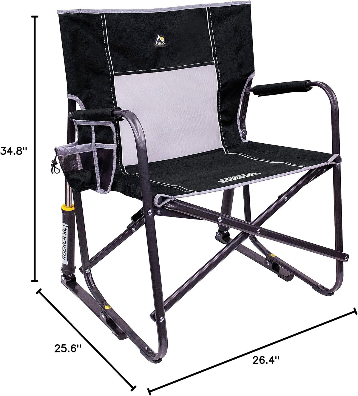 GCI Outdoor Freestyle Rocker XL Camping Chair - Black