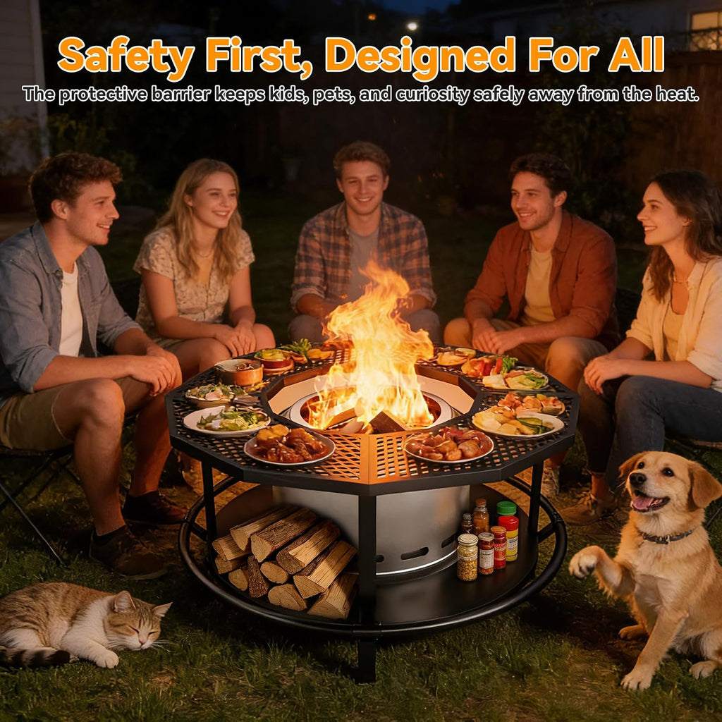 Fire Pit Surround Table for Solo Stove Bonfire & Ranger