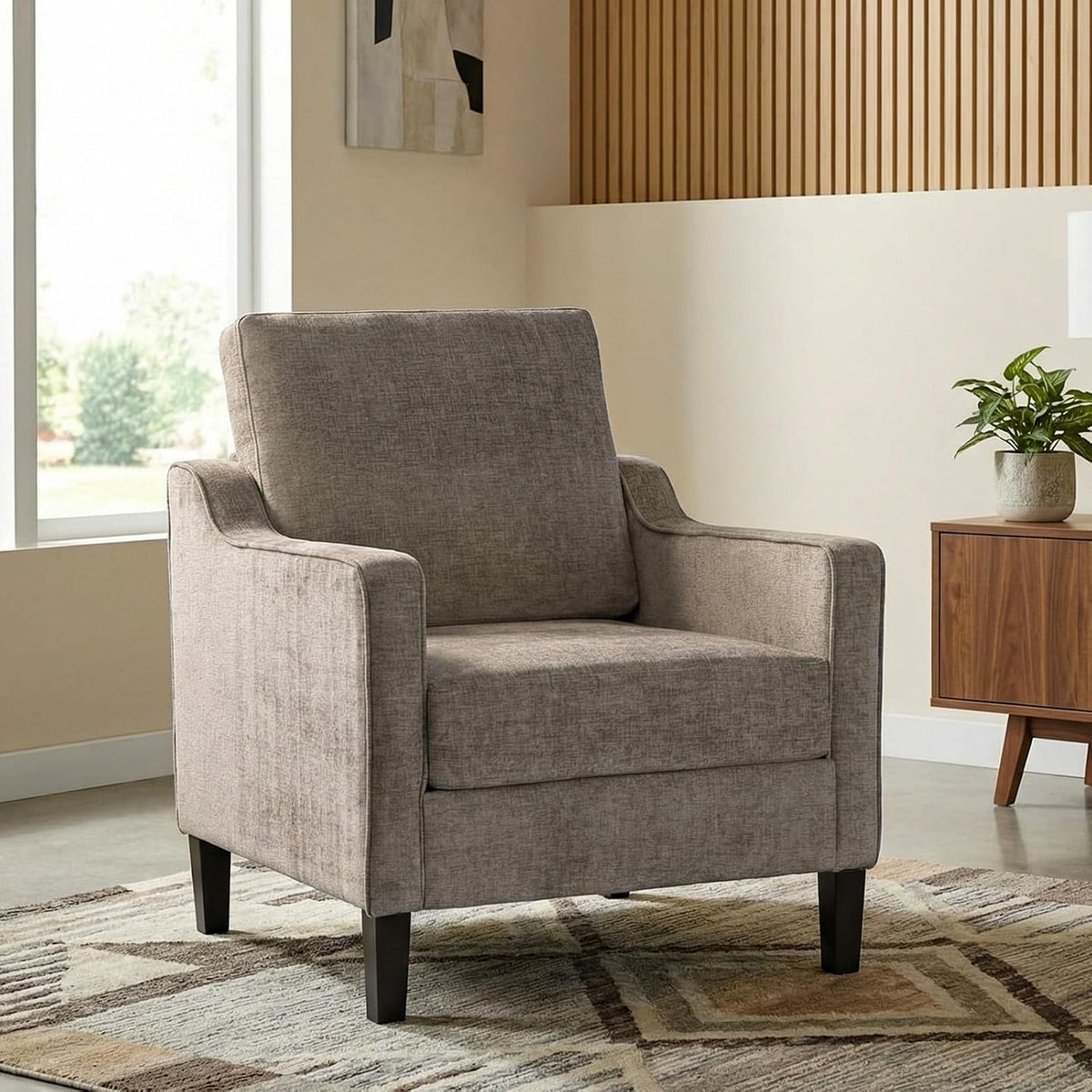 TLSUNNY Accent Chair, Mid Century Modern Living Room Chairs