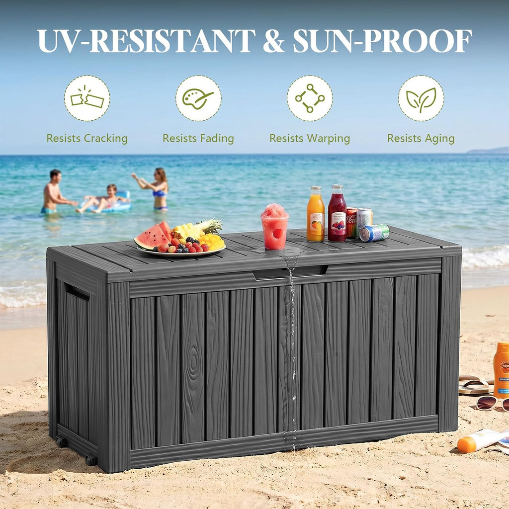 Vixzen 130 Gal Package Delivery Box Lockable Outdoor Storage Boxes