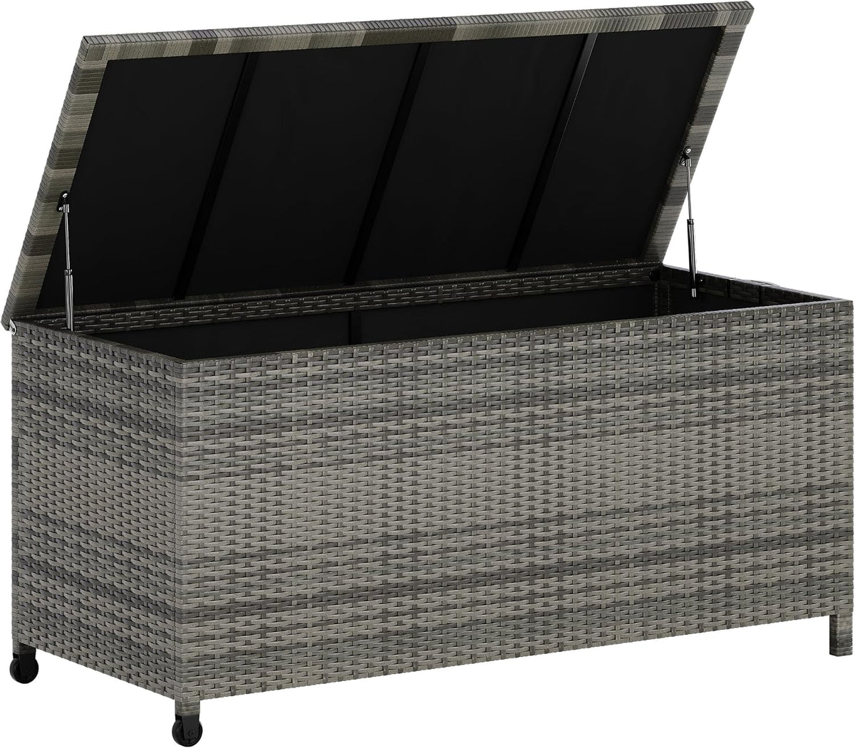 Garvee 125 Gallon Large Deck Box Waterproof PE Rattan