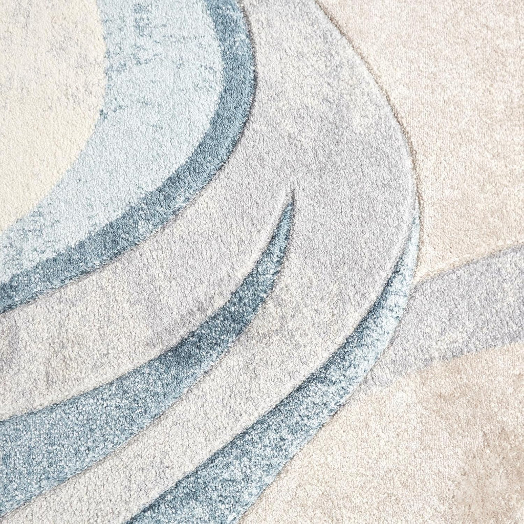 Home Dynamix Tribeca Slade Modern Area Rug, Abstract Blue 5'2"x7'2"
