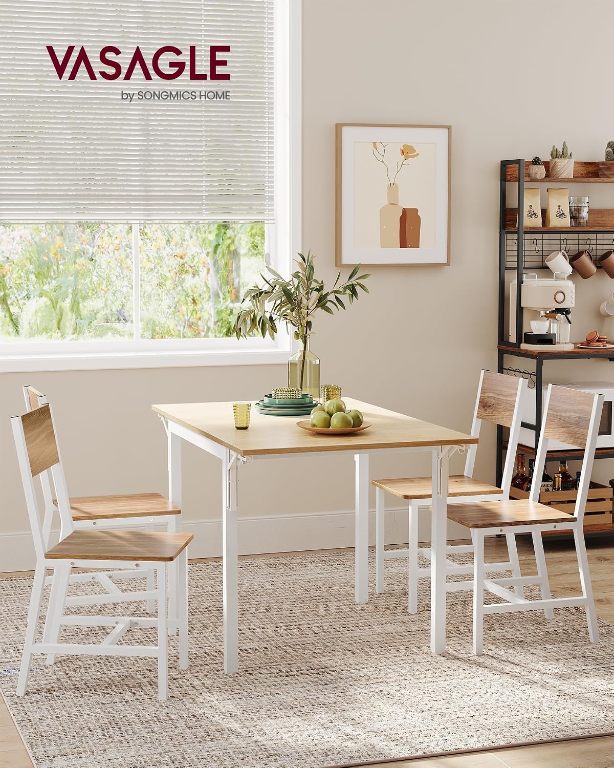 VASAGLE Dining Chair Set of 2, Kitchen Chairs